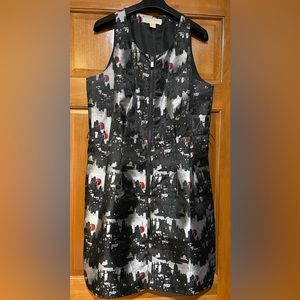 Michael Kors Black White & Red Dress